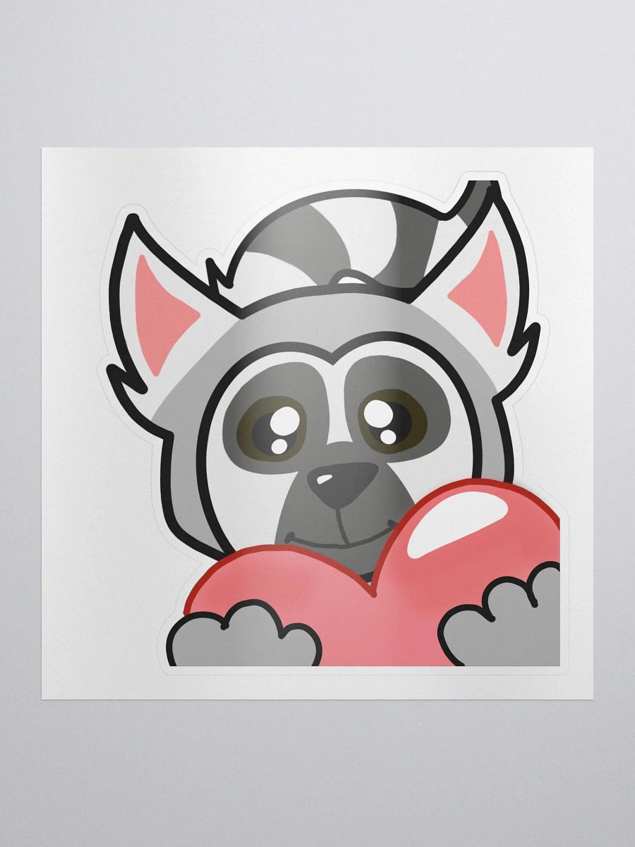 Lemur Love Kiss Cut Sticker product image (1)