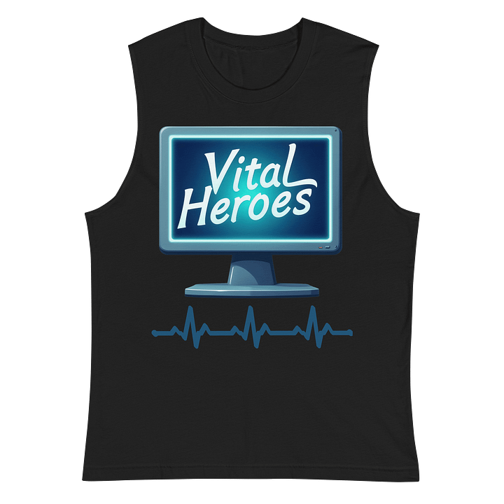 Vital Heroes ECG Muscle Tank product image (3)