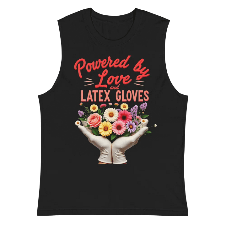 Latex gloves powered Muscle Tank product image (3)