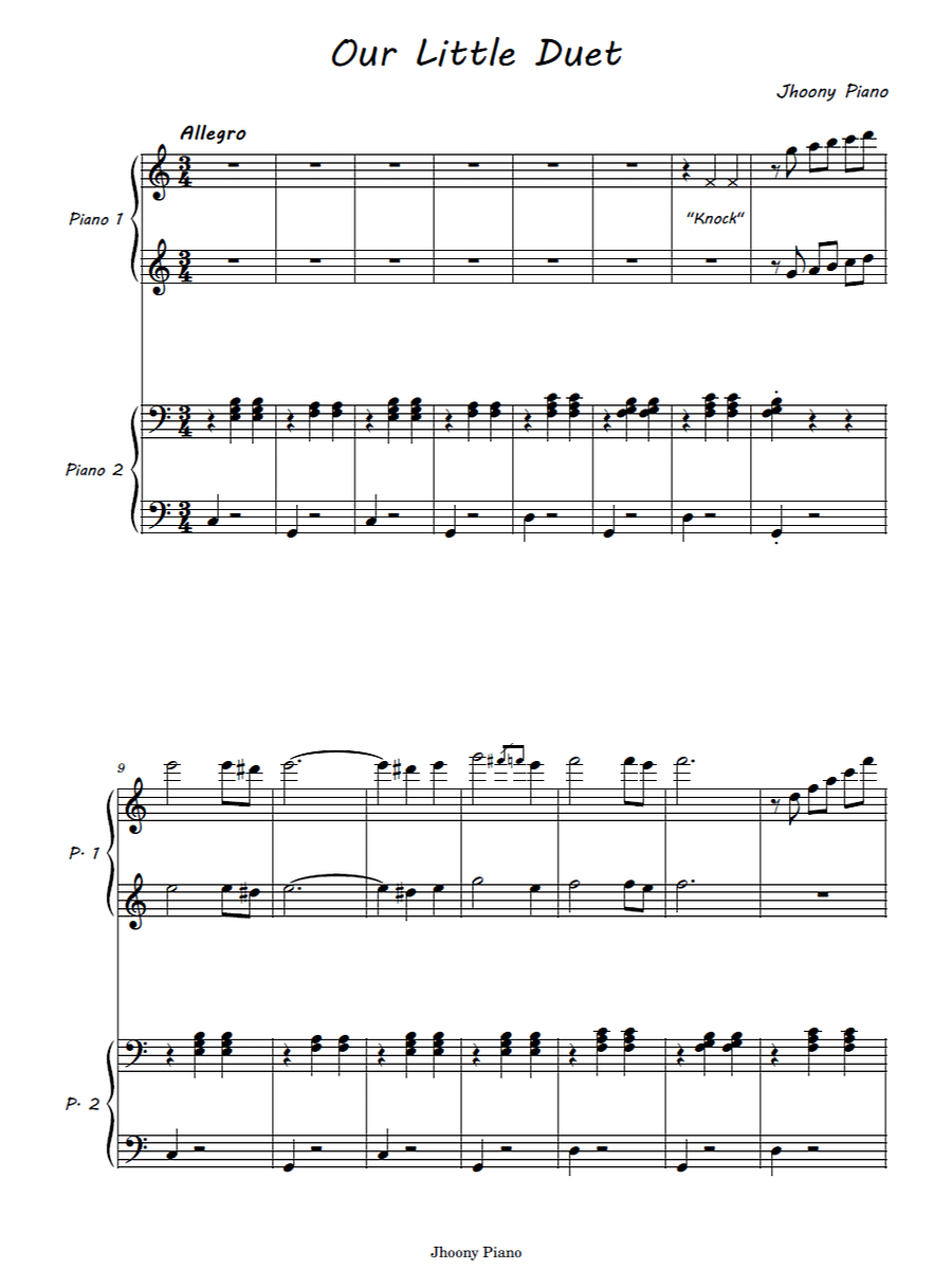 Our Little Duet - Sheet Music product image (1)