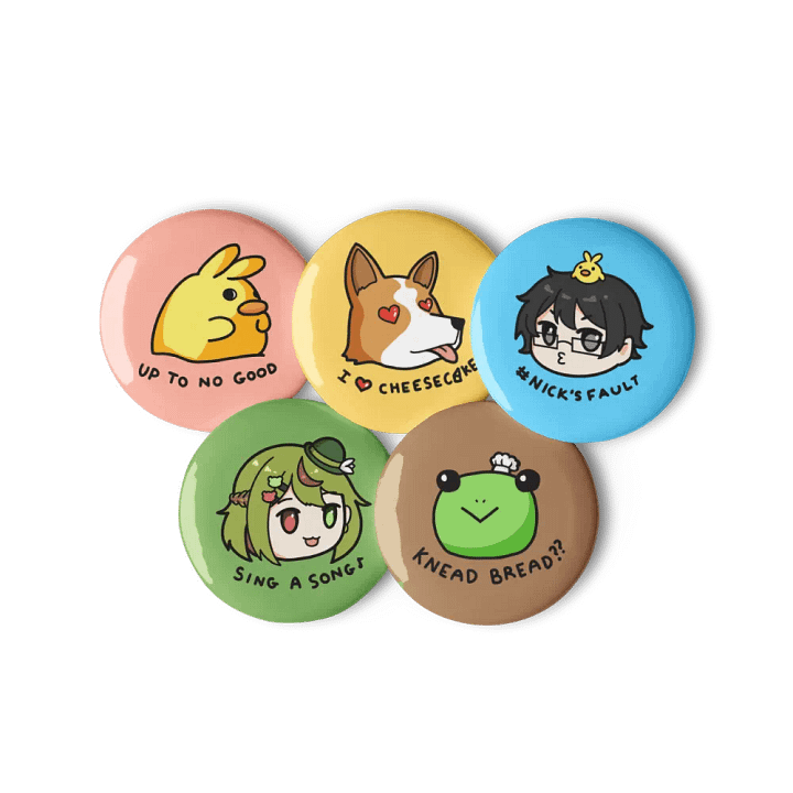 Frog-CU Chibi Button Set product image (2)