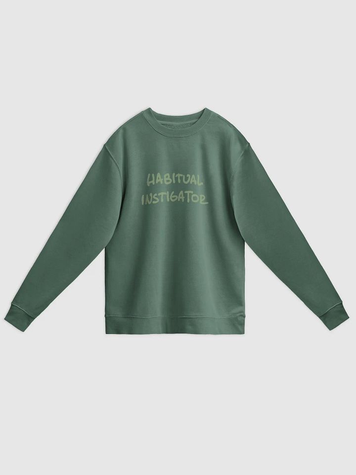HABITUAL INSTIGATOR (sage design) printed pigment crewneck product image (6)
