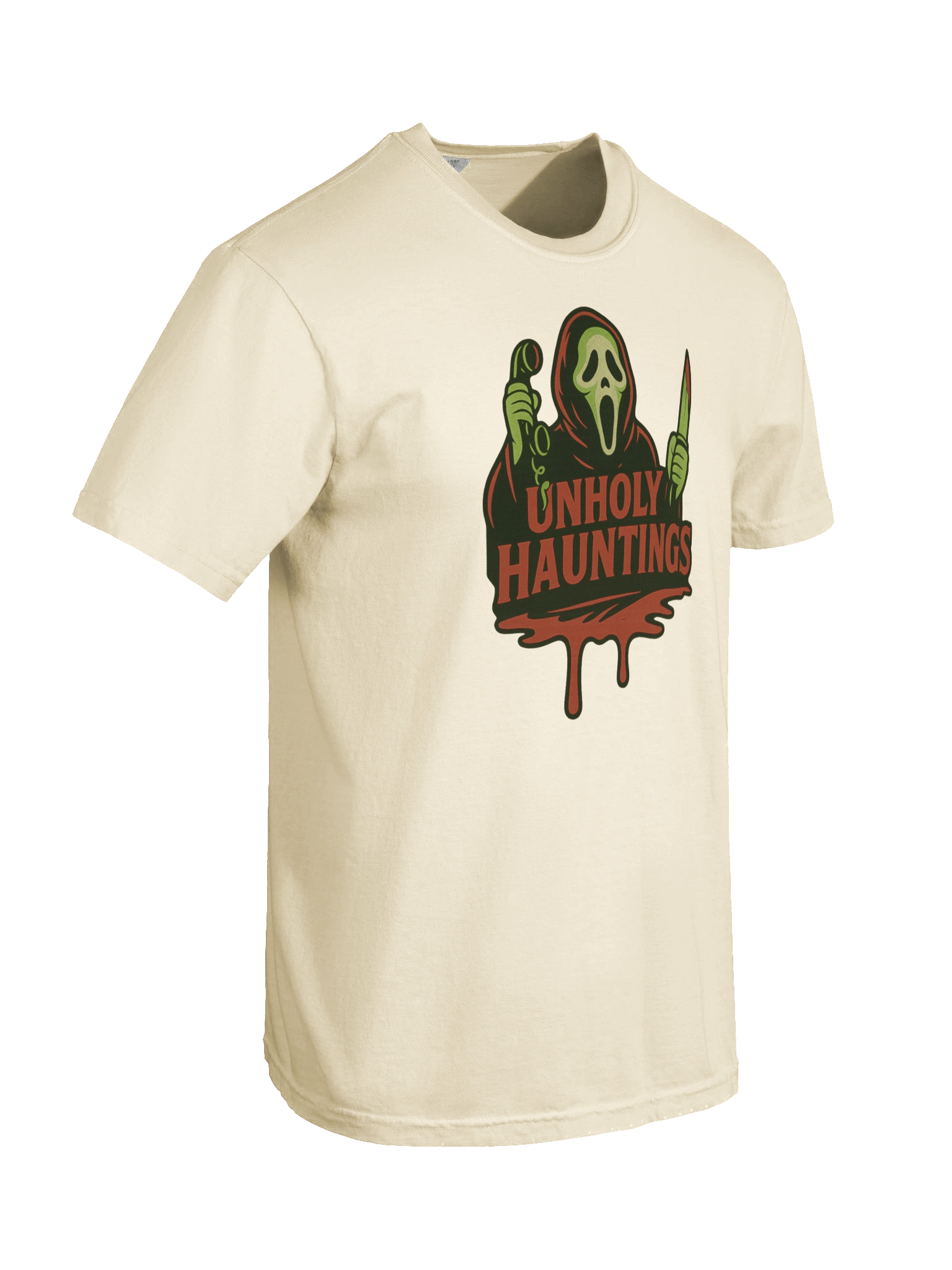 Unholy Hauntings Ghost Face Tee product image (8)