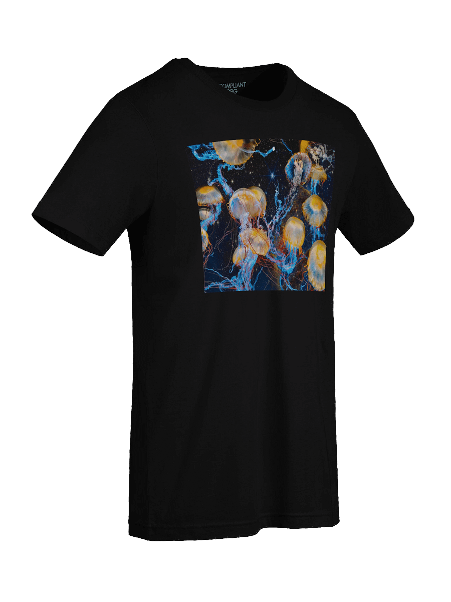 Jellyfish in Space Black T-Shirt product image (9)