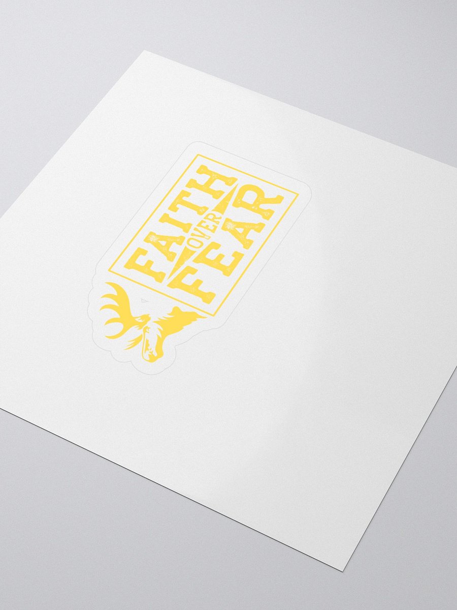 Fatih Over Fear - Yellow - Sticker product image (3)