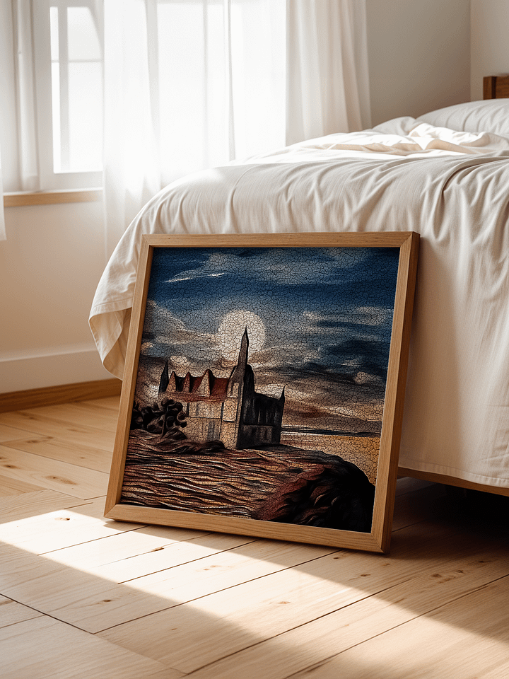 Kronborg castle - Oil painting - Square product image (1)