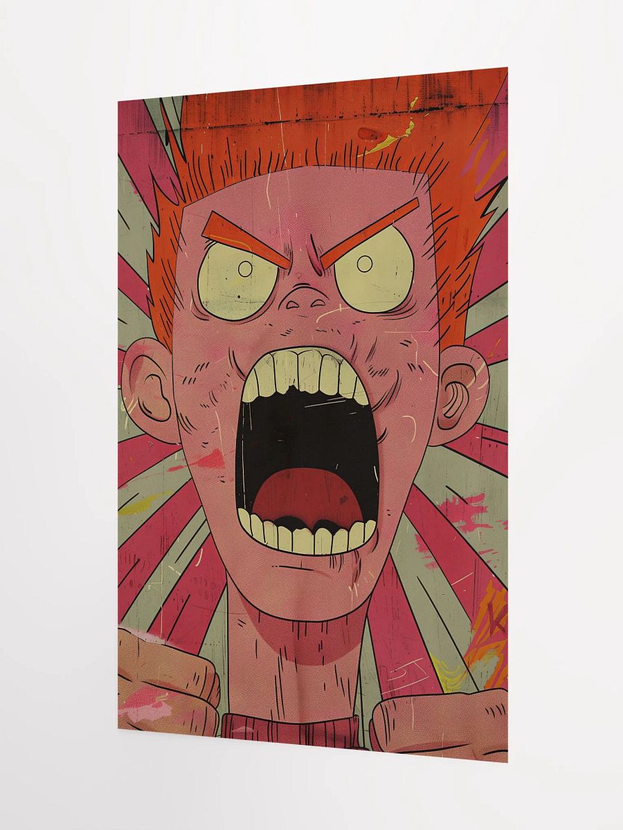 Rebel Yell: Pop Art Poster of a Defiant Teen product image (3)