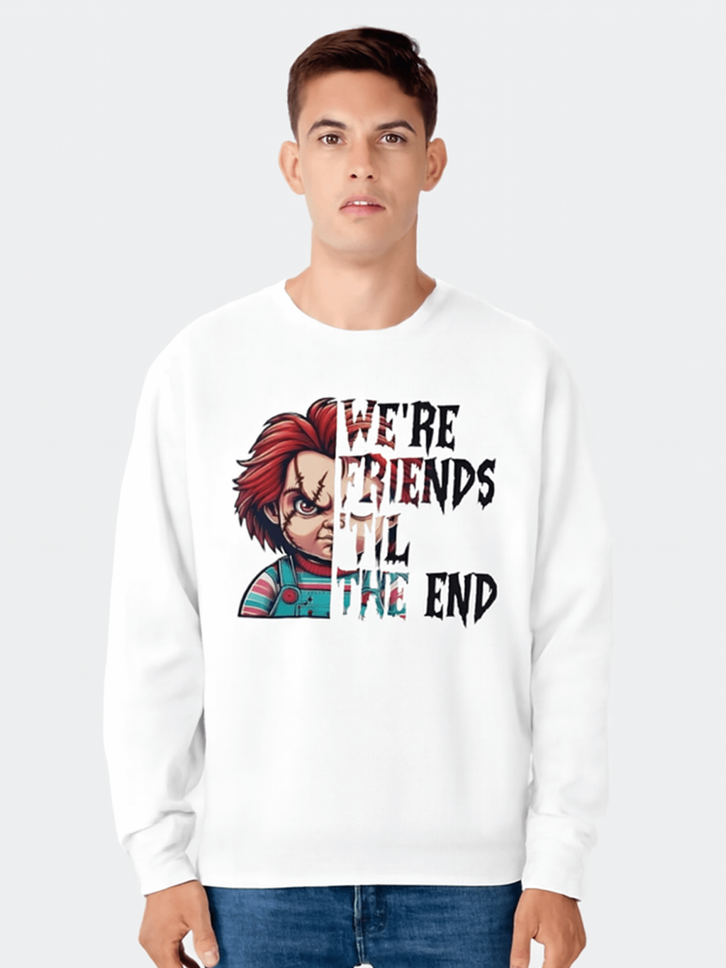 Stitched Doll Unisex Crewneck Sweatshirt product image (1)