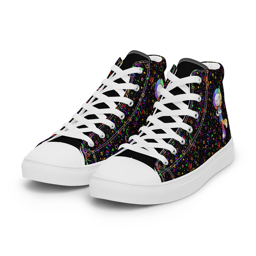 Black Arcade and White Chibi Flower Sneakers product image (30)