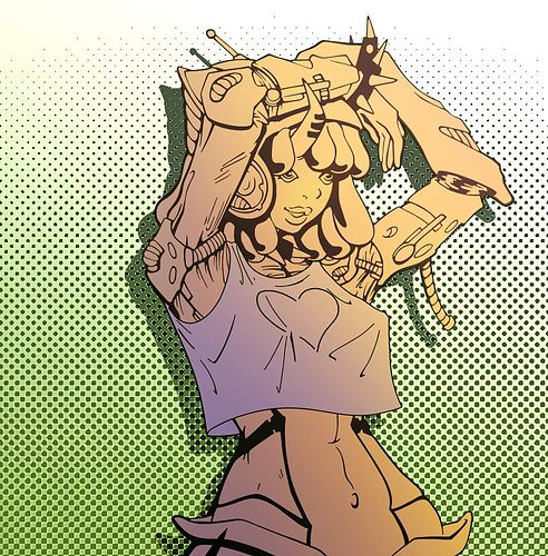 We just couldn’t contain this one! This is a full look at our latest pinup episode of #Violet9, on @webtooncanvas! It turned ...