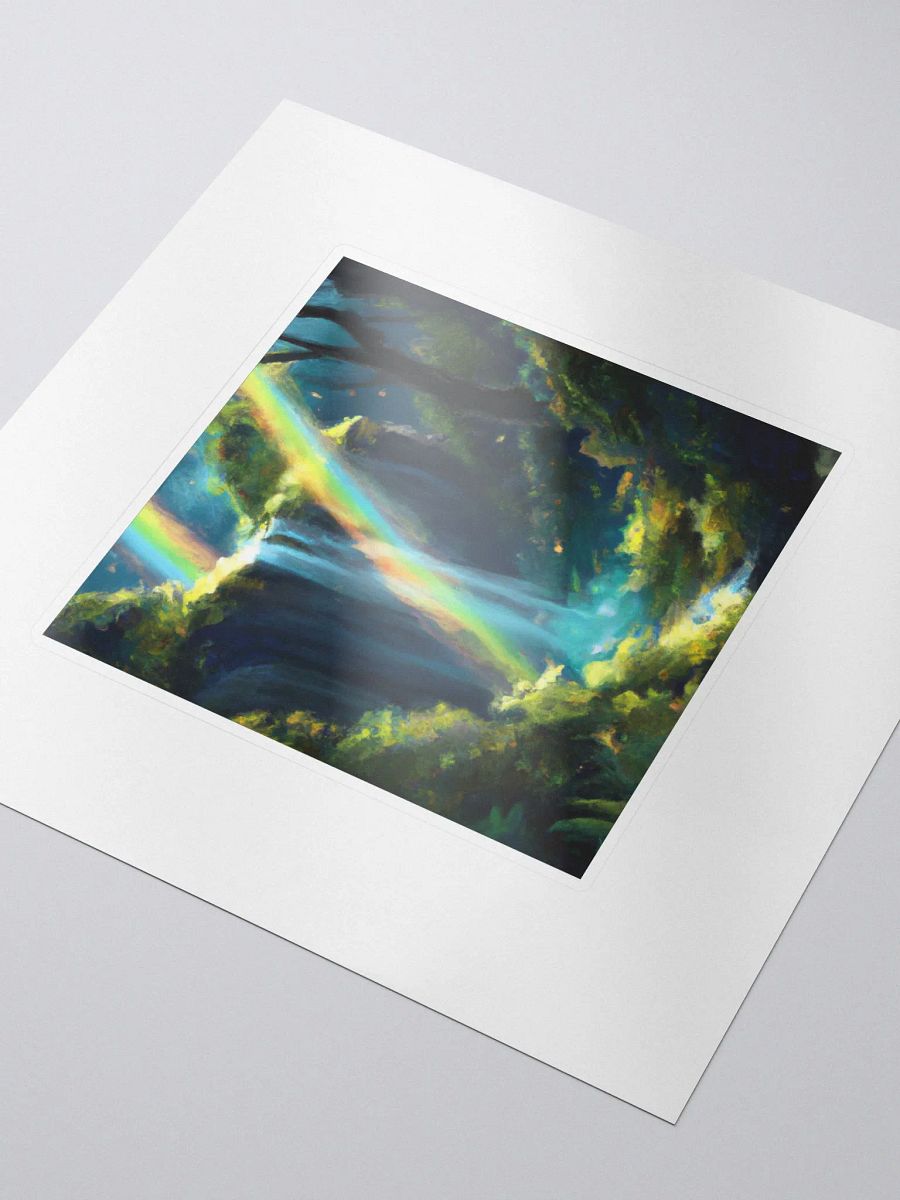 Galactic Wild Rainbow Waterfall Forest Delta Sticker product image (3)