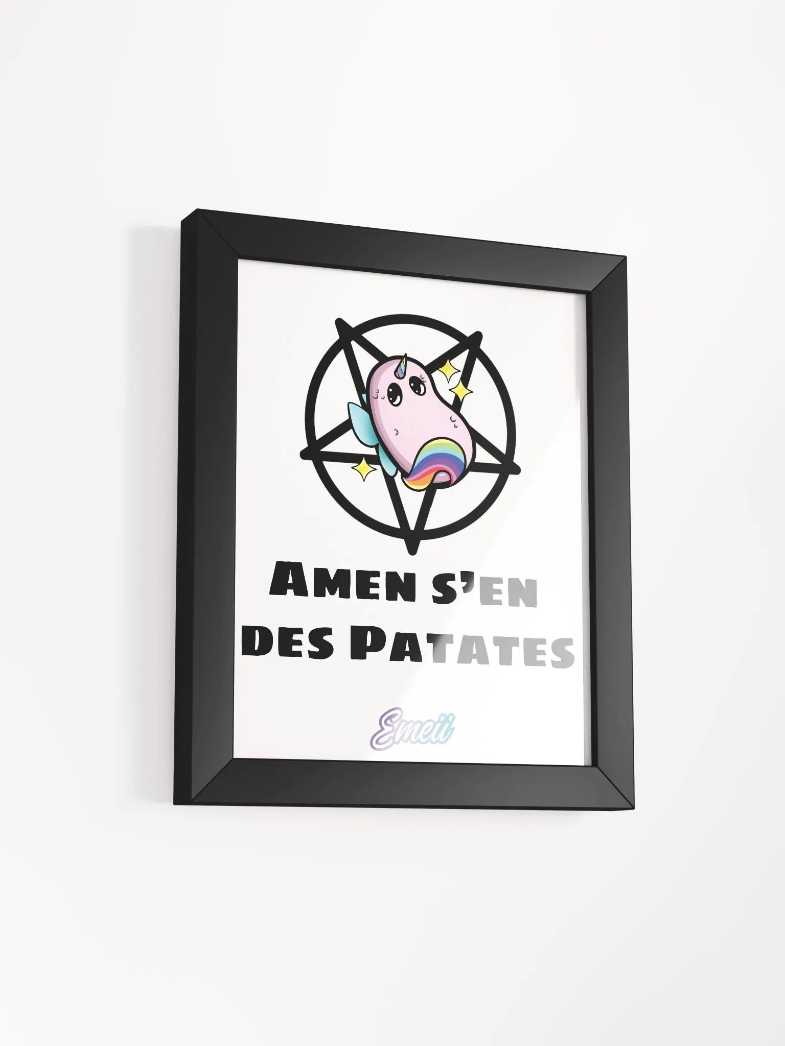 ''Amen'' Affiche mate encadrée de haute qualité product image (2)