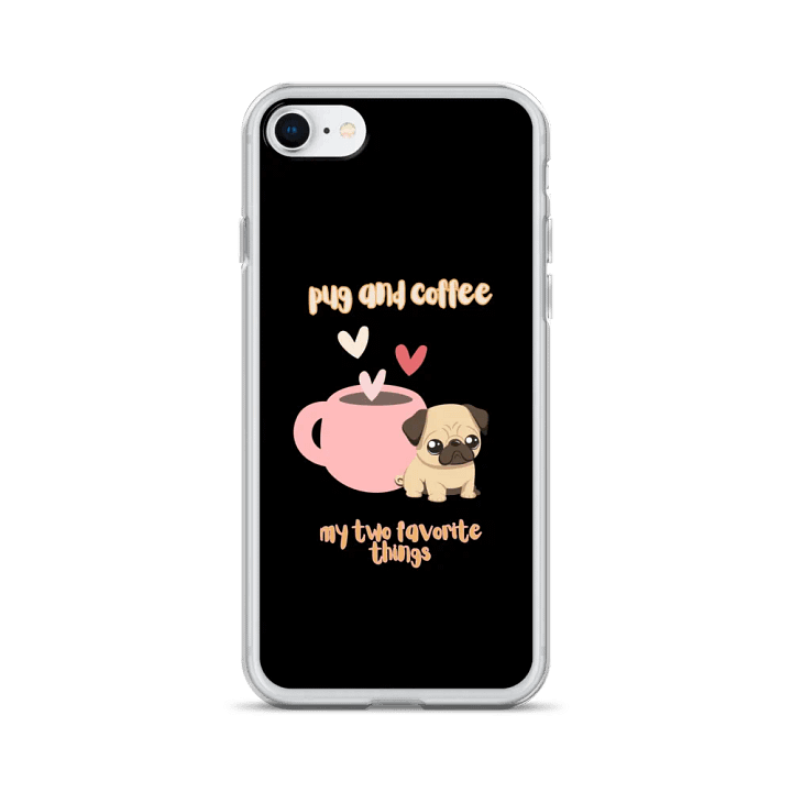 Pug & Coffee Love iPhone Case product image (20)