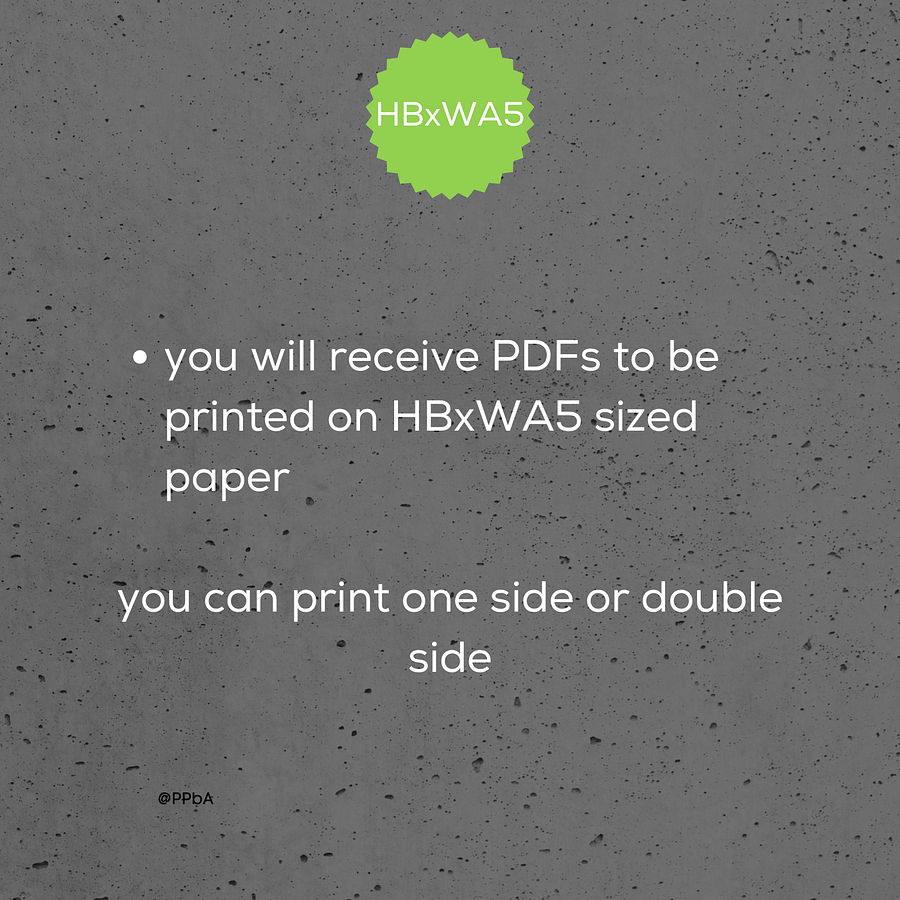 grid note pages - HBxWA5 - various grid sizes - 3.7/4/4.5/5 mm product image (5)