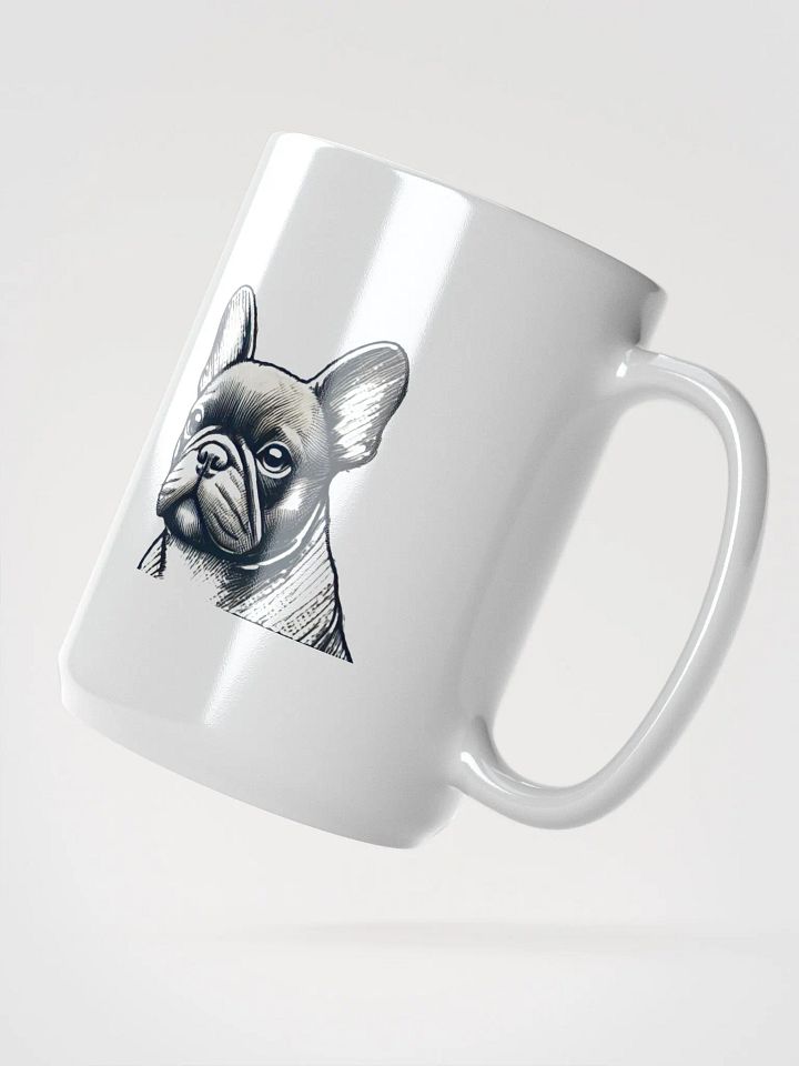 Bulldog Sketch White Glossy Mug product image (2)