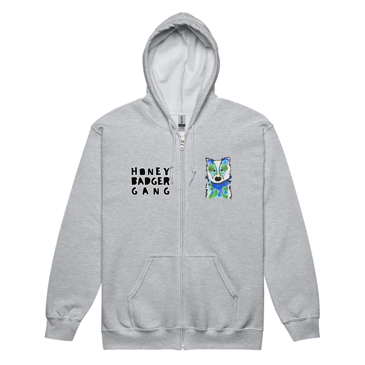 Honey Badger Gang Zip Up Hoodie product image (2)