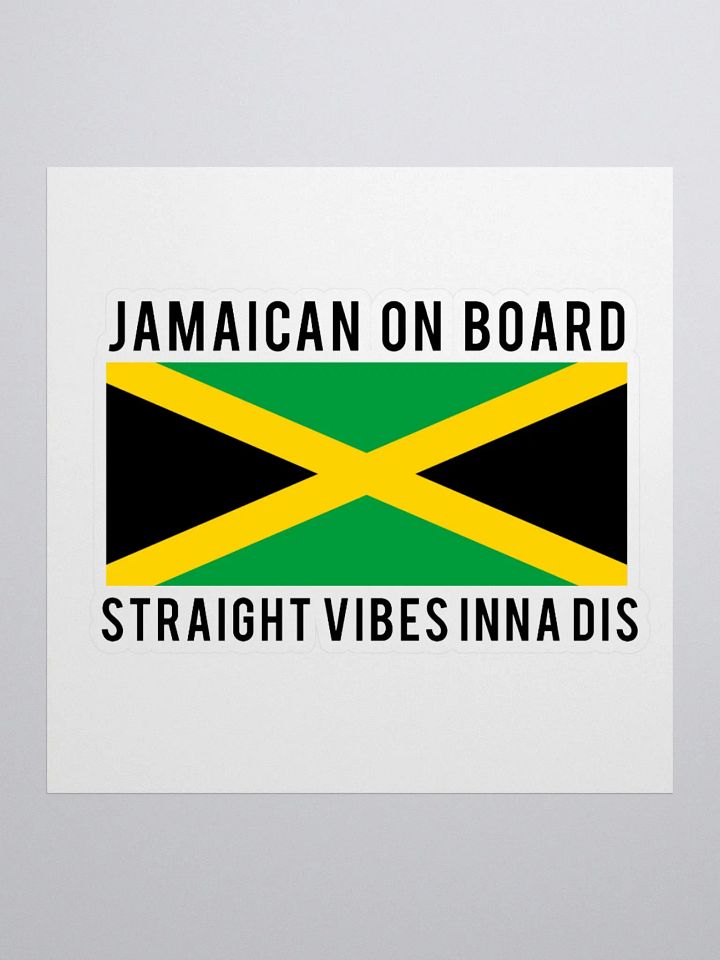 JAMAICAN ON BOARD STICKER product image (1)