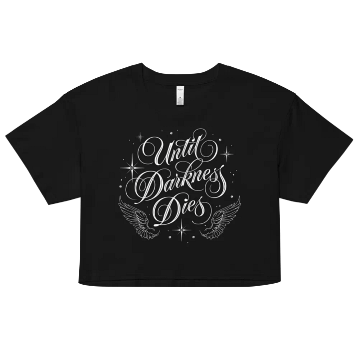 Until Darkness Dies (wings design) Women's Premium Crop Top product image (2)