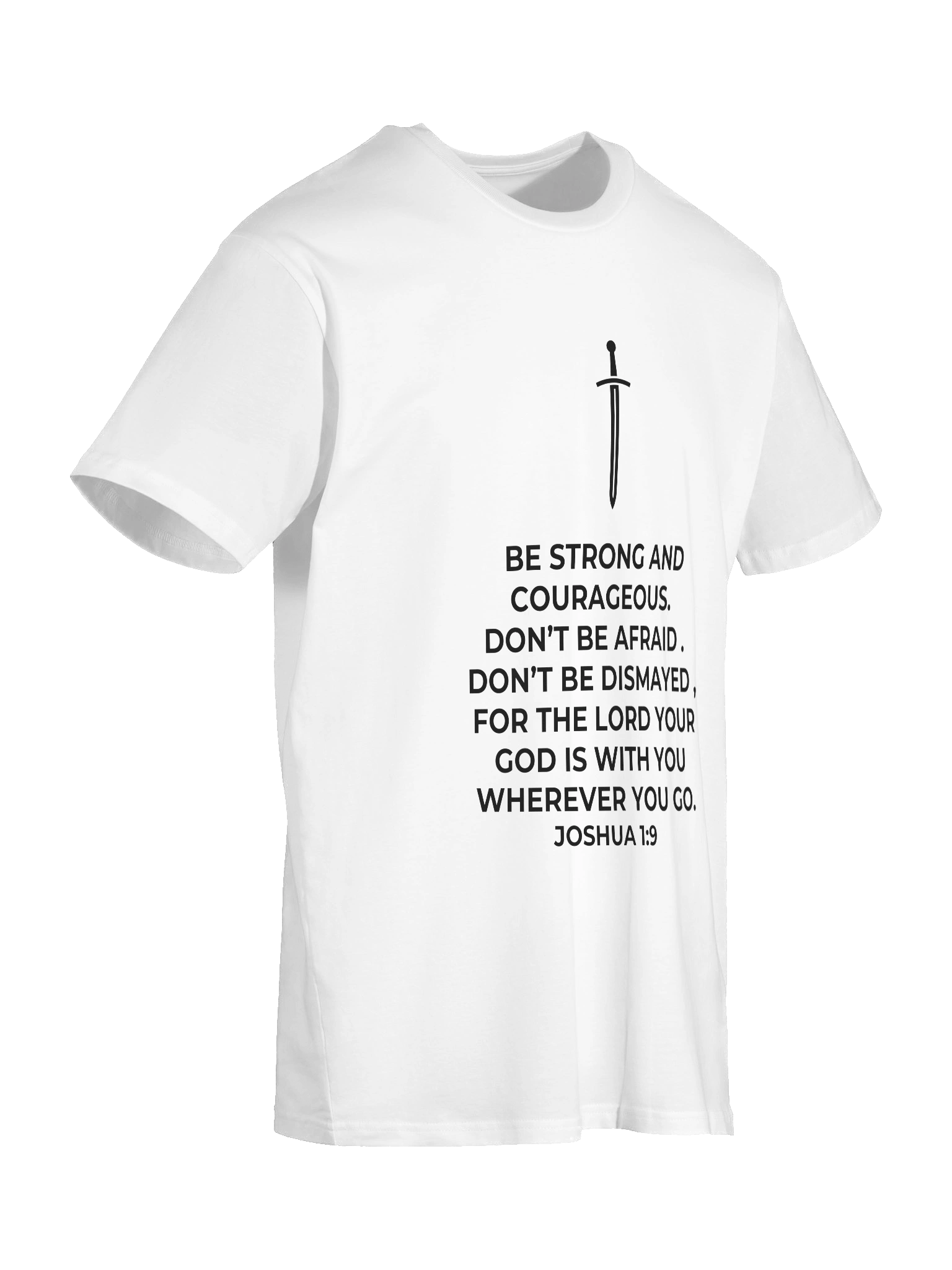 Joshua 1:9 Unisex T-Shirt [Dark] product image (26)