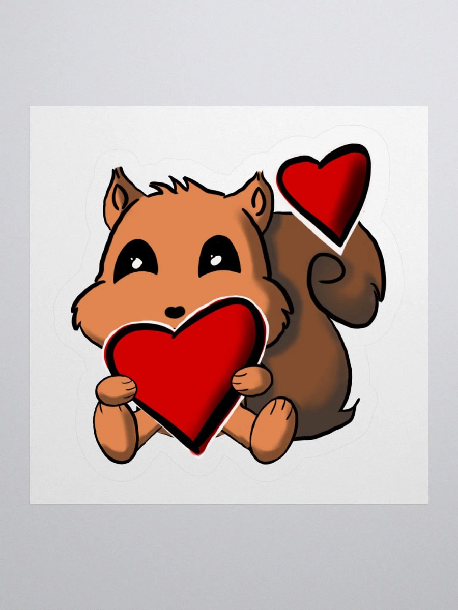 Squirrely Love Sticker product image (3)