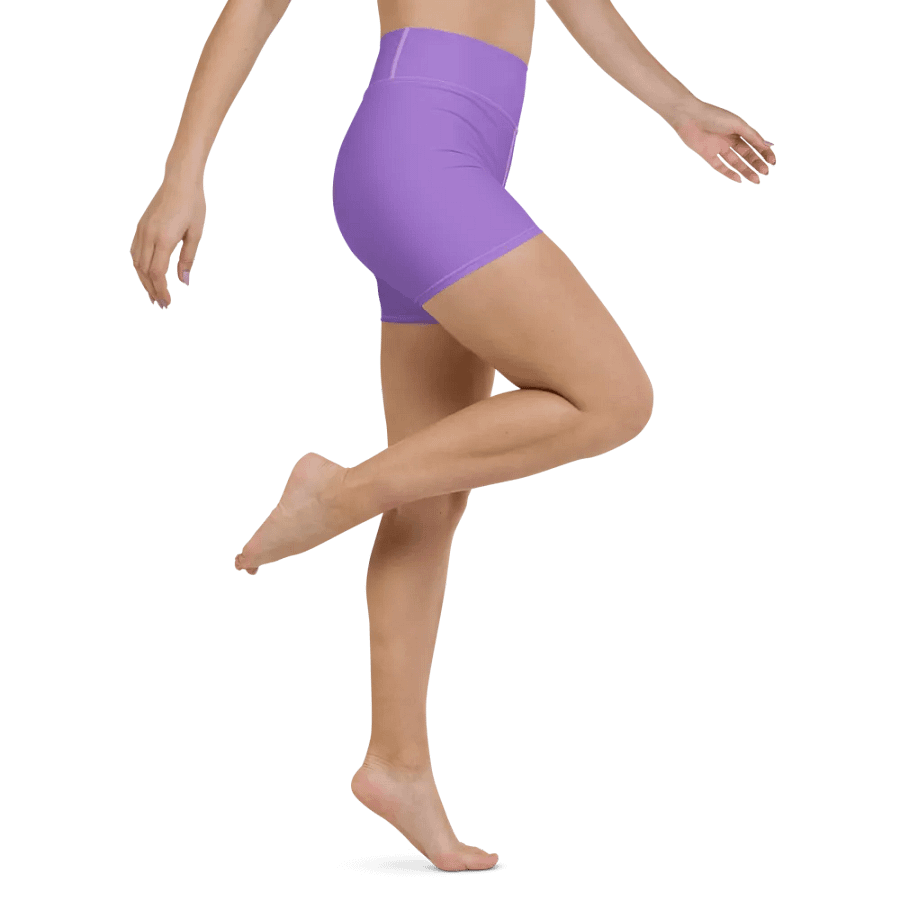 Plain Color Amethyst Yoga Shorts product image (5)