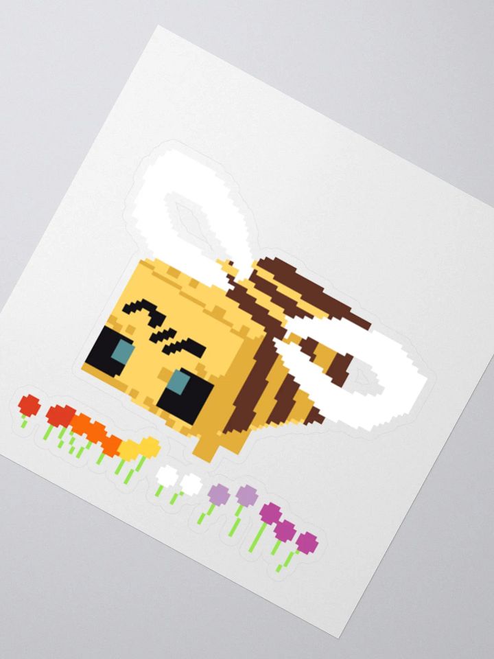 Minecraft bee sticker (lesbian) product image (2)