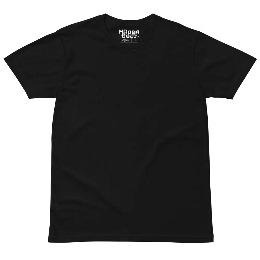 Unisex Premium T-Shirt - Print Embroidered - White HApex Gear Black Logo product image (8)