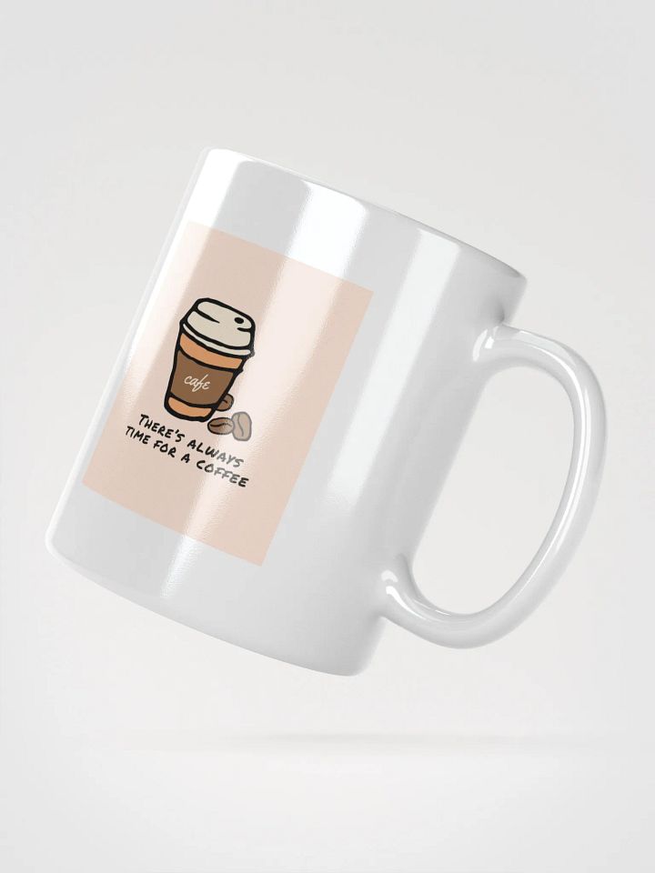 Café Time Illustration White Glossy Mug product image (5)
