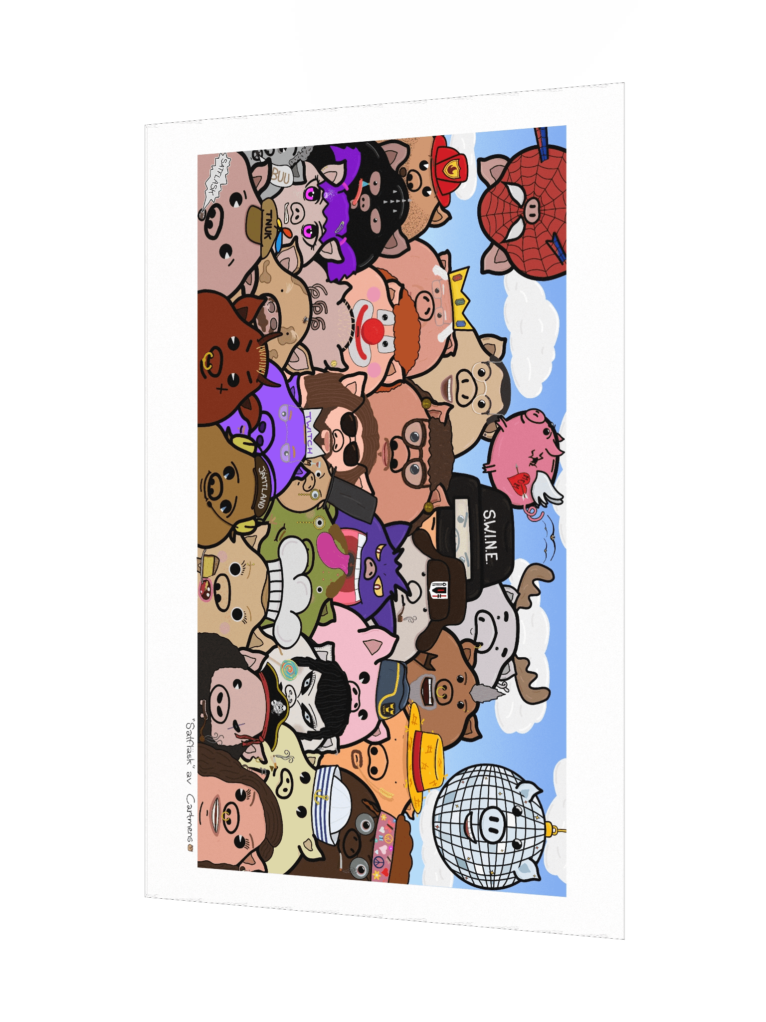 SATFLÄSK w/ BG - PAINTING product image (3)