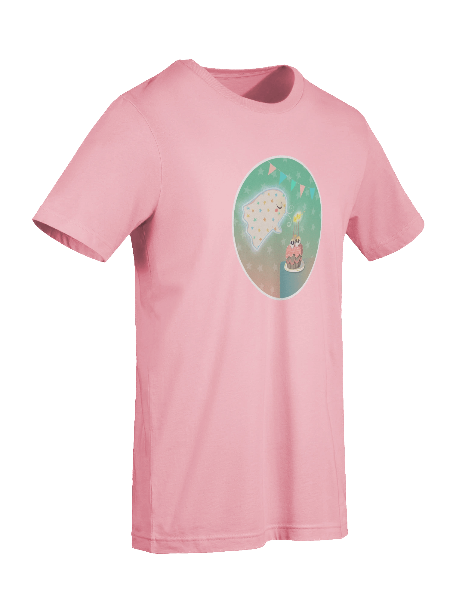 Pastel Little Ghost Birthday Cake - T-Shirt product image (7)