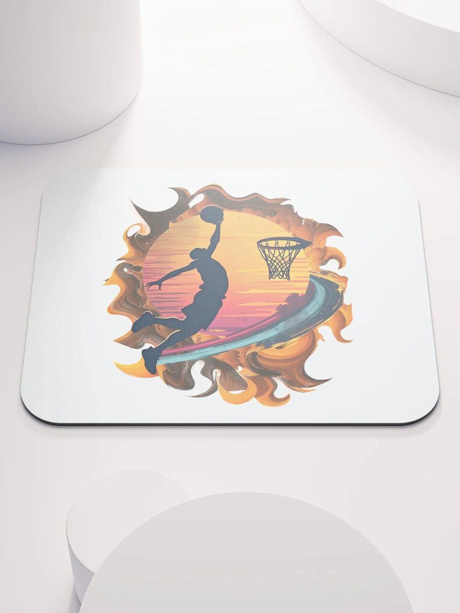 Space Shooter Basketball Sunset Slam Dunk Mouse Pad product image (1)