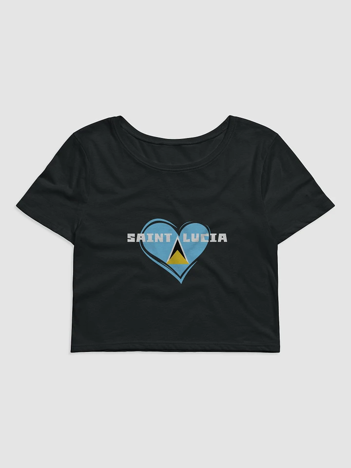 Saint Lucia Heart Crop Tee product image (2)