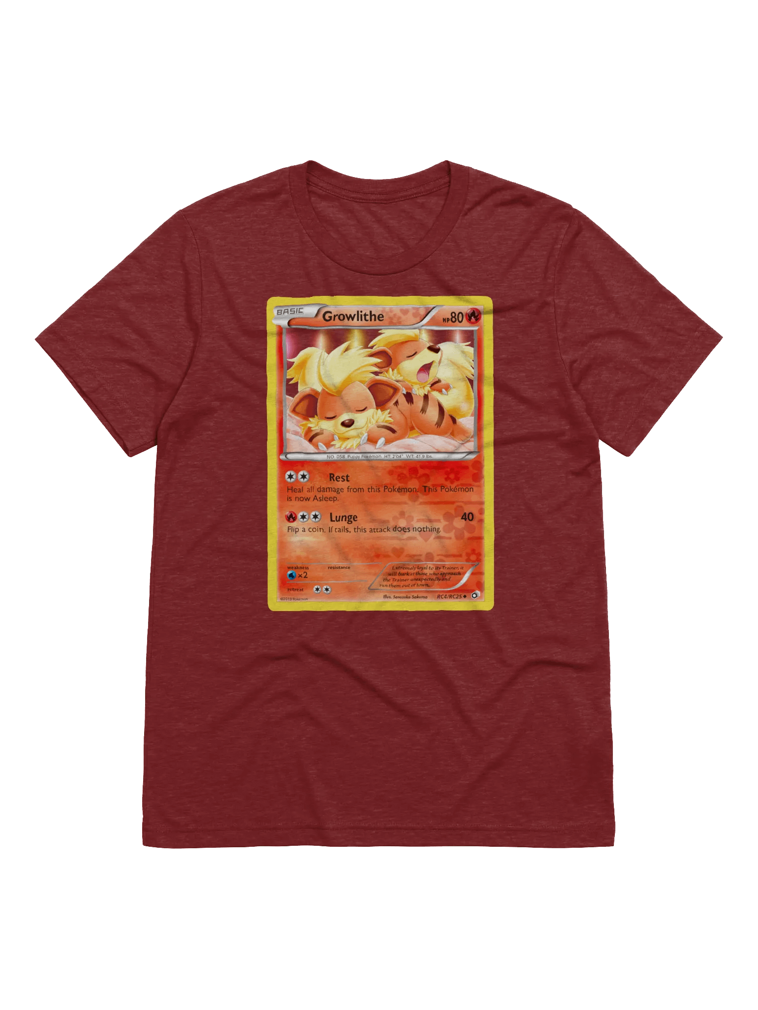 Growlithe TCg T-shirt product image (1)