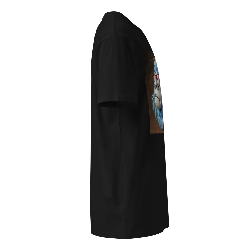 Whimsical Rainbow Hair Cartoon T-Shirt product image (4)