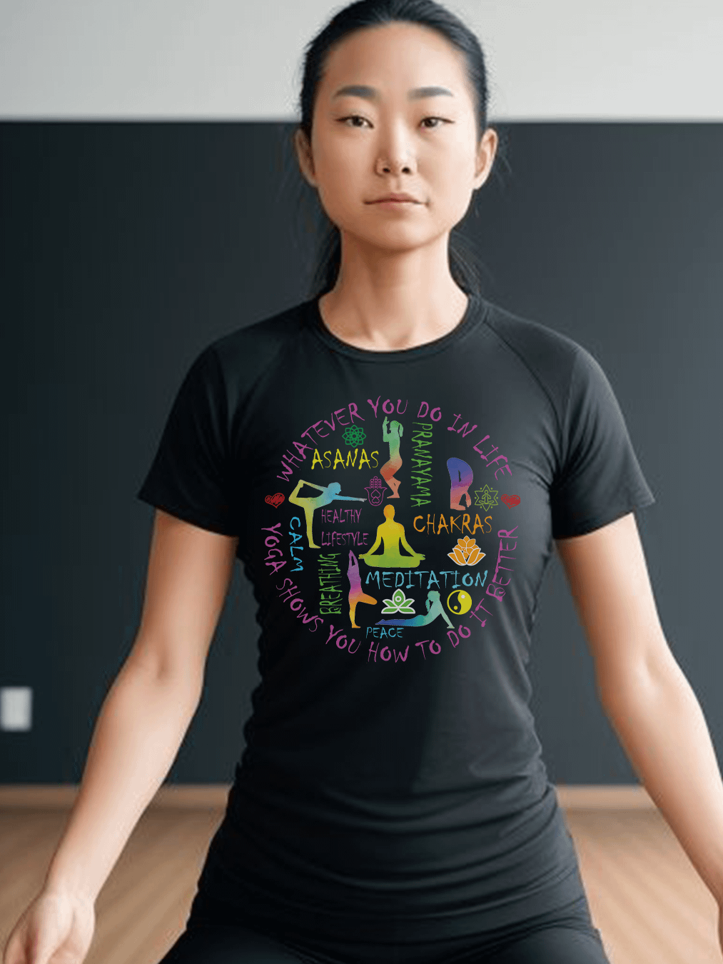 Yoga Meditation Trainer Chakra Asanas Yogi Class T shirt product image (1)