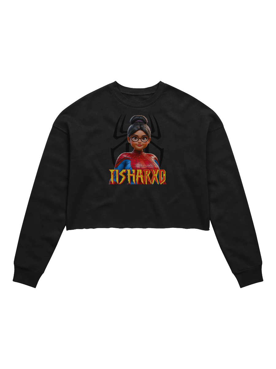 TishaRXO Spider-Girl Women's Fleece Crop Sweatshirt product image (1)