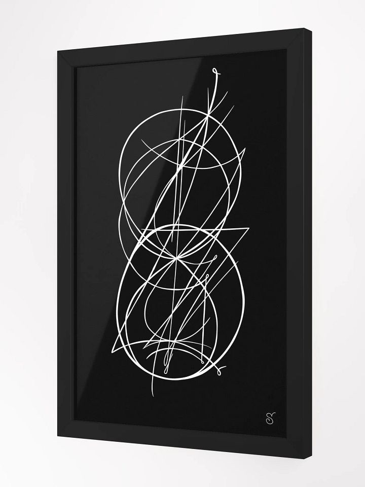 Intricate Intersection Framed Art Print - Abstract Image No. 9 product image (10)