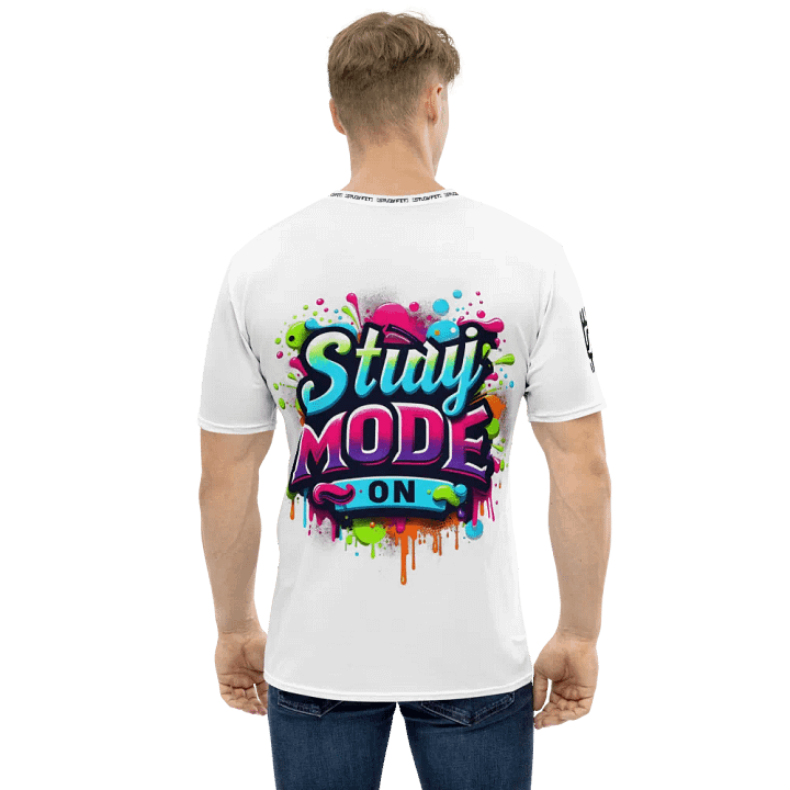 Study Mode_ ON White Tee product image (1)