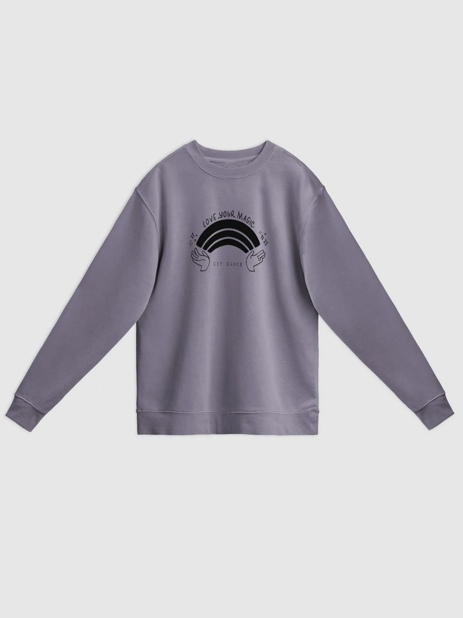 LOVE YOUR MAGIC CREW NECK - Black txt product image (3)