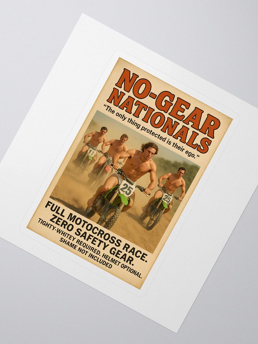 No Gear Natty Sticker product image (2)