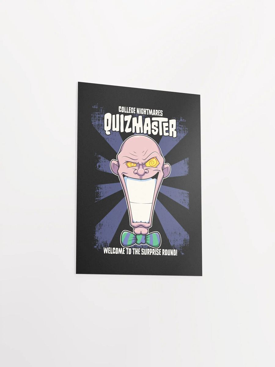 Quizmaster Supervillain Poster – Funny College Student Art product image (34)