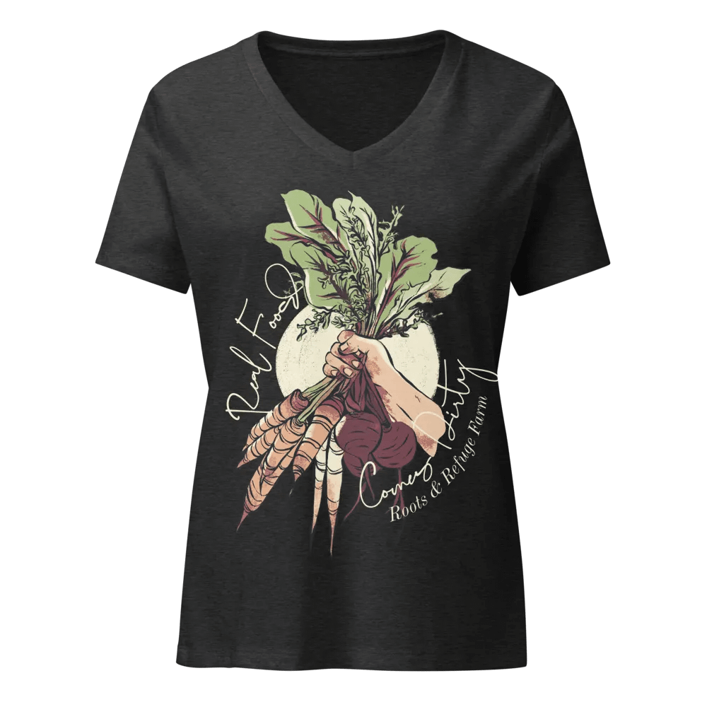 Real Food (B+C Women's V-Neck) product image (1)
