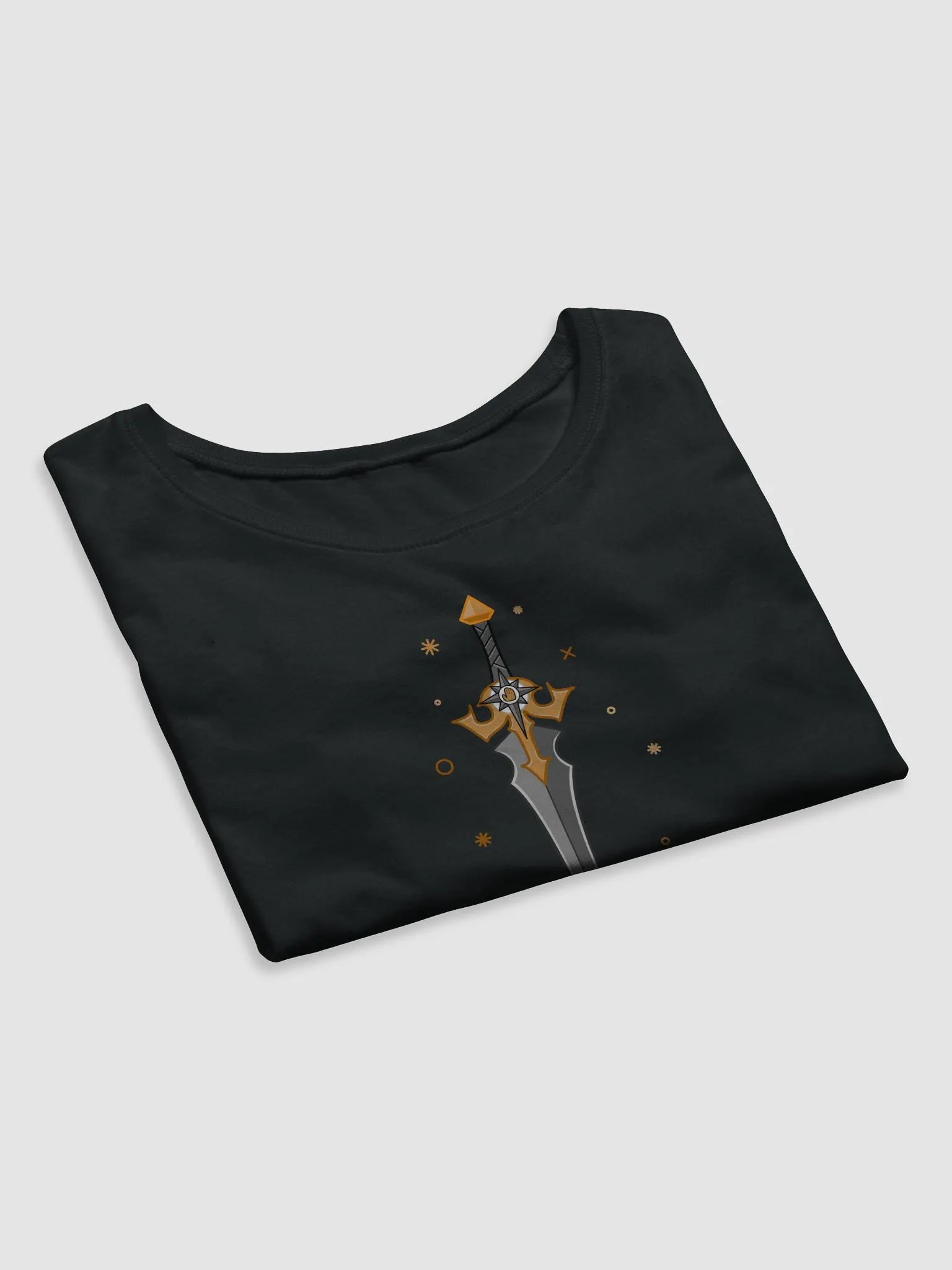 Sword in the Skull - Argent Variation - Crop Tee product image (7)