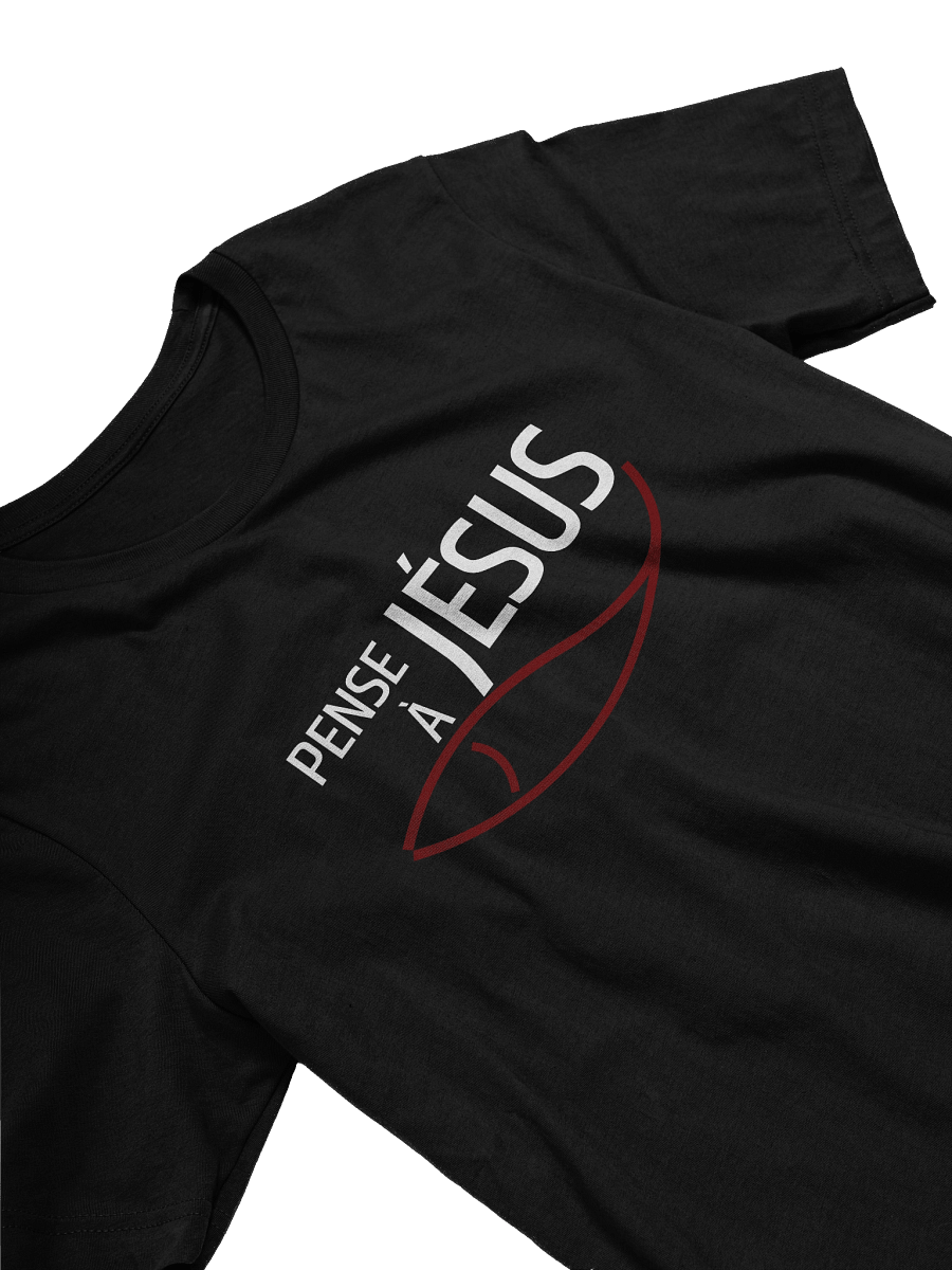 "Pense à Jésus" Evangelism T-Shirt – Share the Gospel in French product image (28)