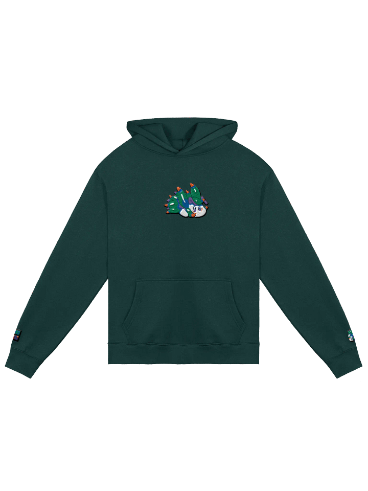 "Cutie Keys" Embroidered Hoodie - Nudibranch Leaf Sheep Sea Slug product image (3)