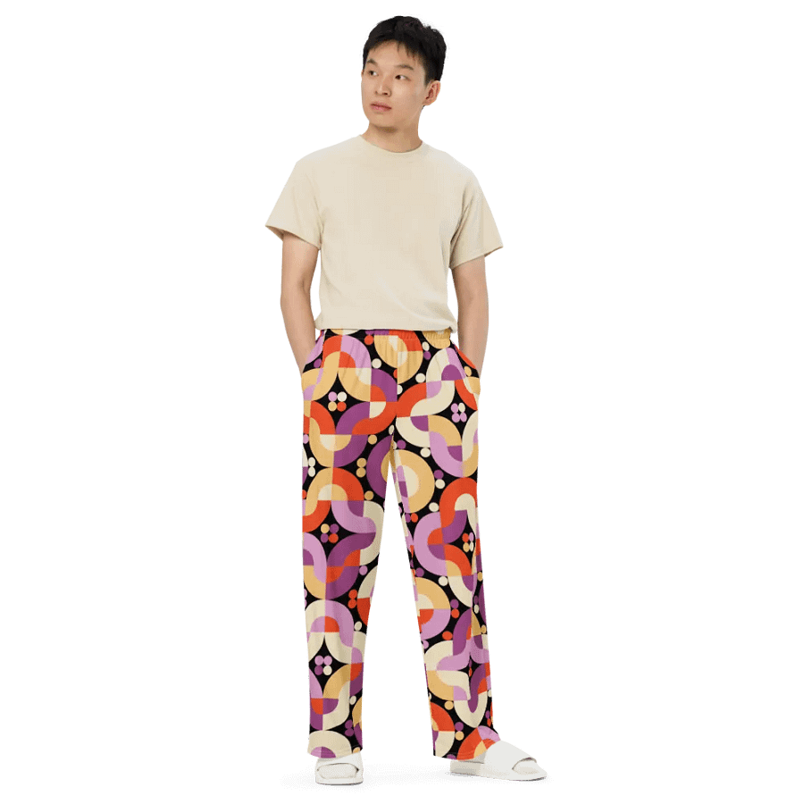BUIII Retro Harmony: Autumn Breeze Wide-Leg Pants product image (6)