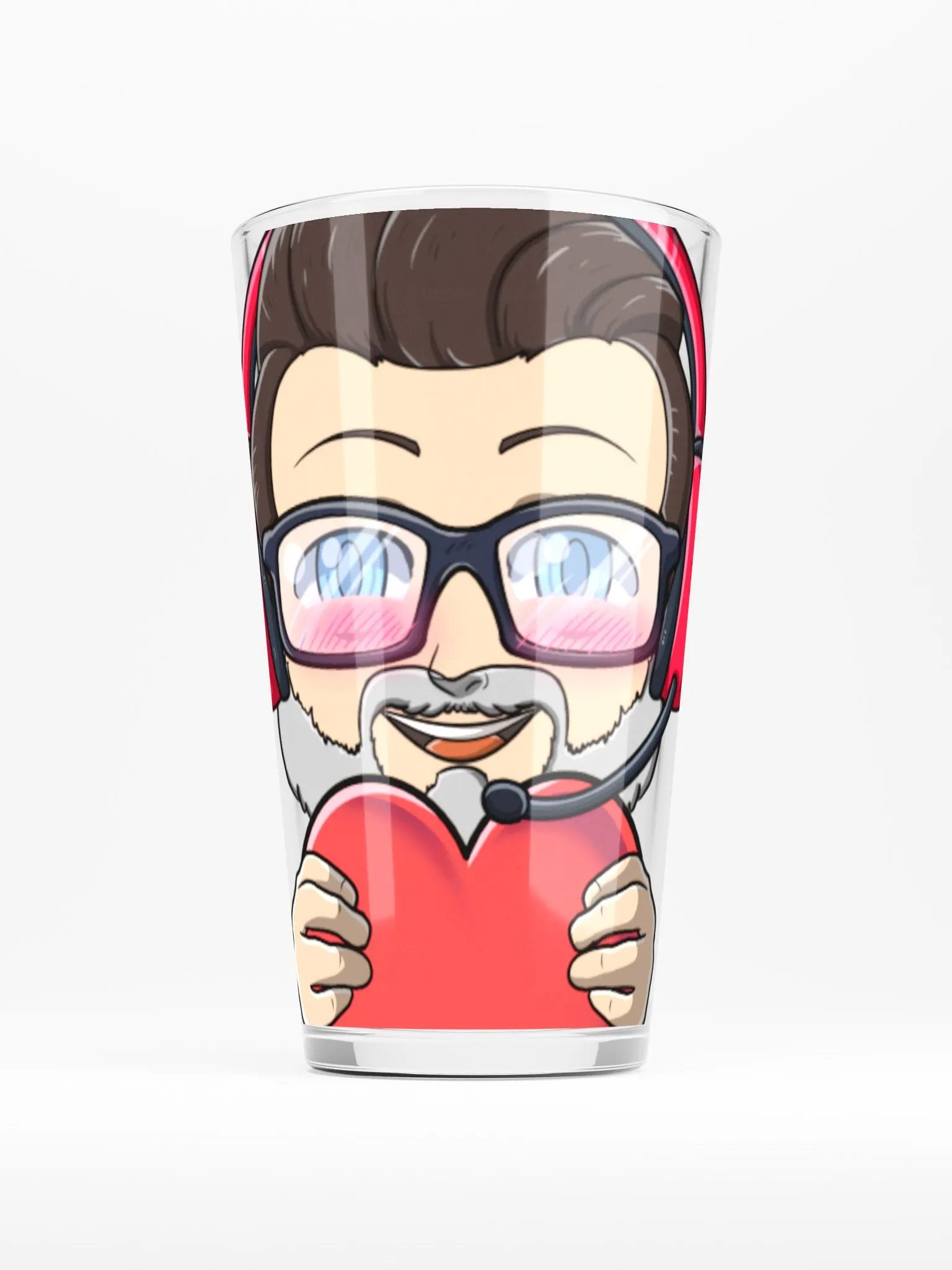 Ricky Love Emote Pint Glass product image (1)