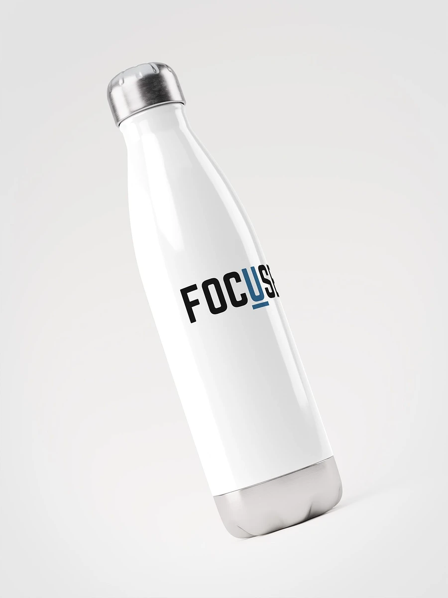 FOCUSED Stainless Steel Water Bottle (White) product image (3)