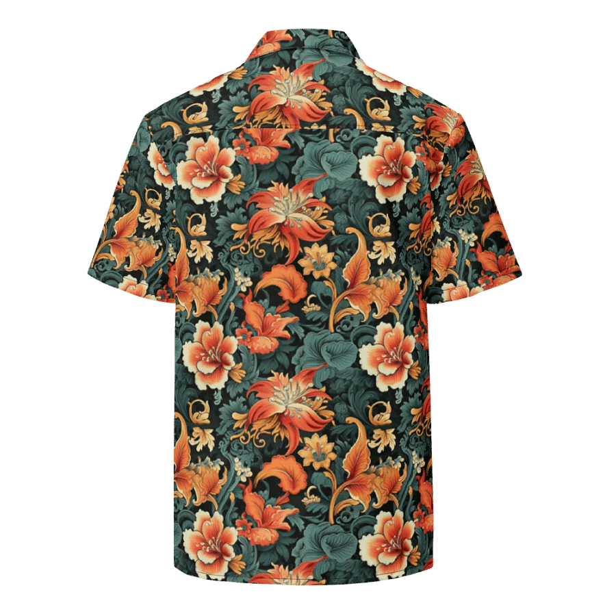 Sunset Flowers | Unisex Hawaiian Shirt product image (6)