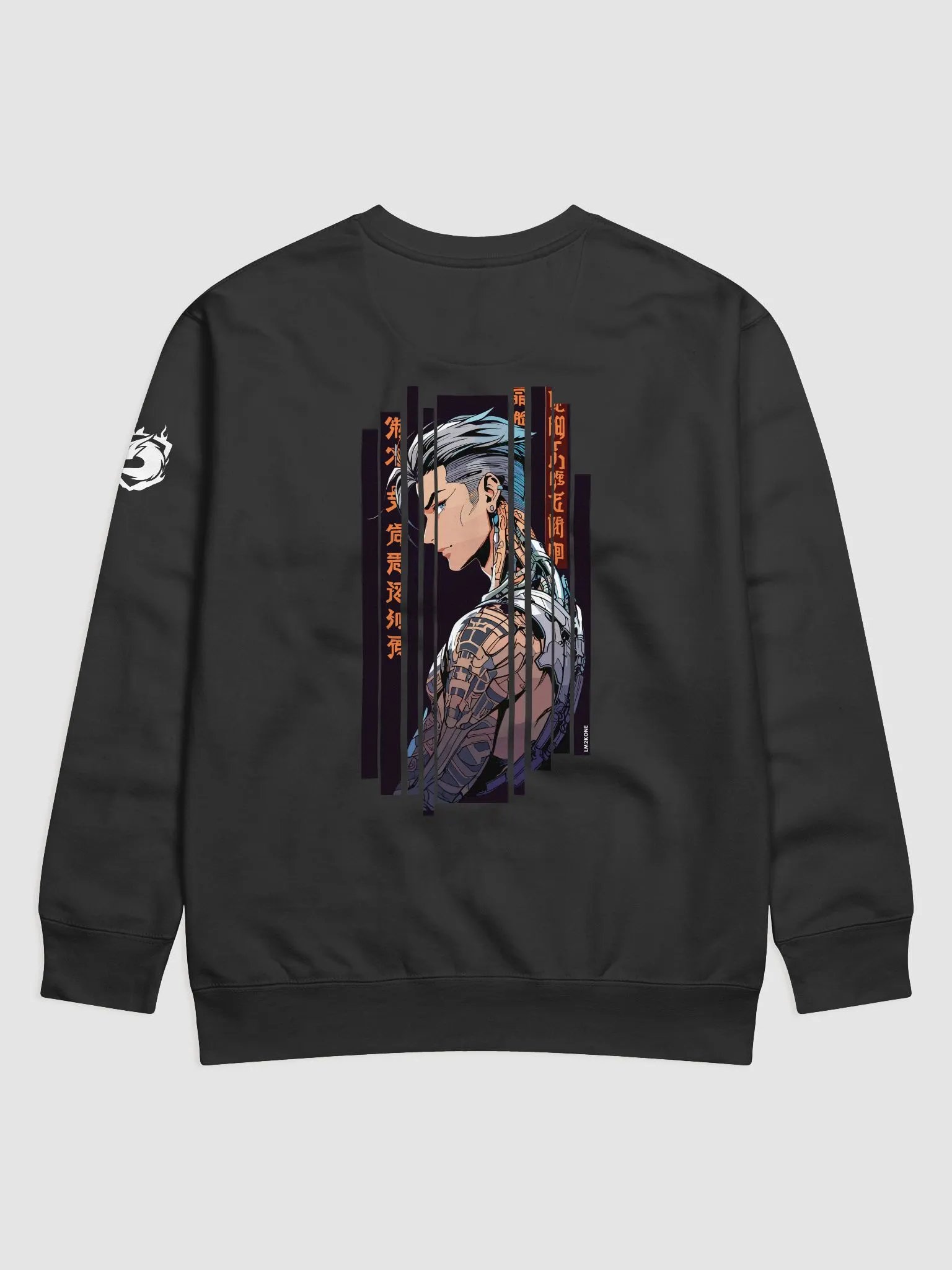Cyber ​​orange tattooed man Sweatshirt product image (2)